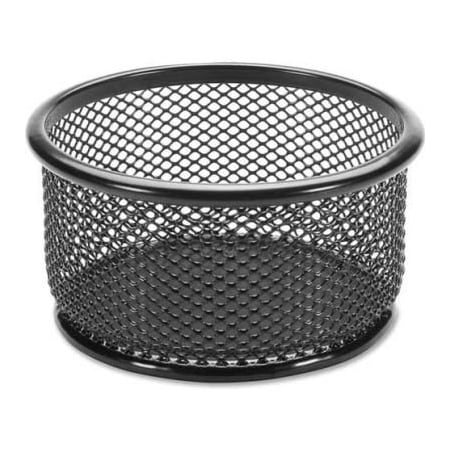 Lorell Lorell Mesh Paper Clip Holder 3-3/4" x 3-3/4" Black 84150